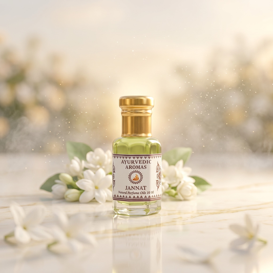 Ayurvedic Jannat Attar – Premium Alcohol-Free Floral Perfume Oil, Fresh Sweet Heavenly Fragrance, Long Lasting Attar for Men & Women – 10ml