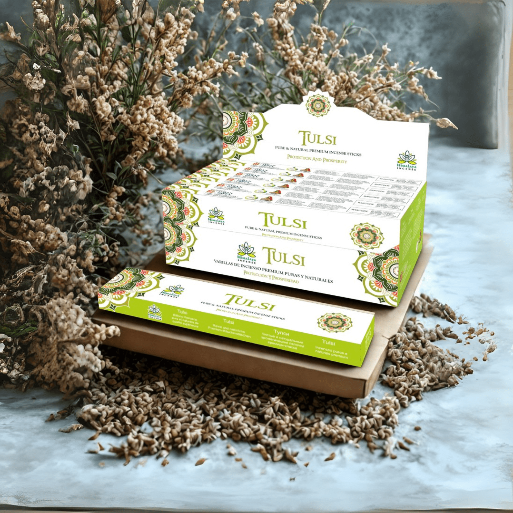 Himalaya Tulsi Incense Sticks - 12packs x 15gm Each