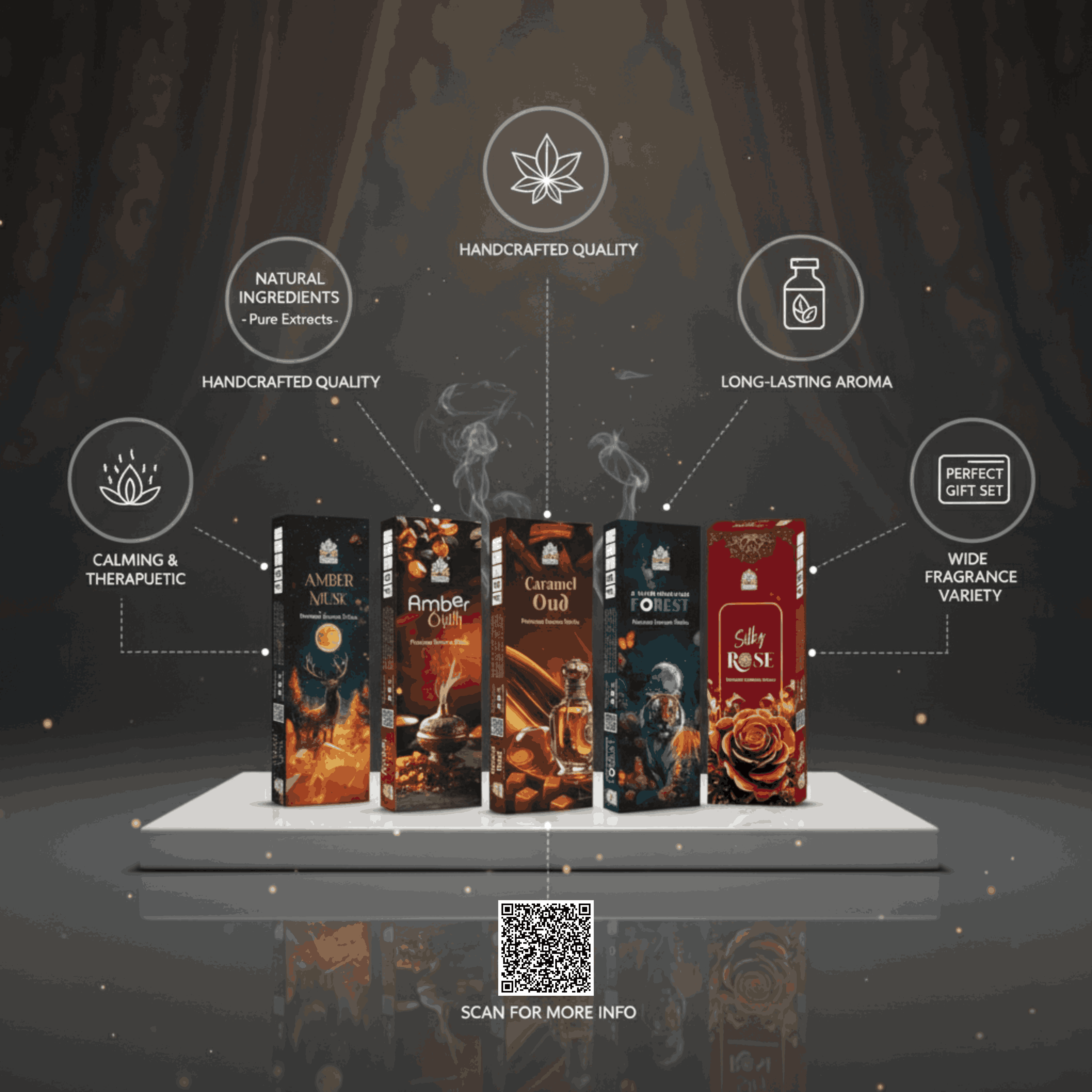 Himalaya Precious Incense Luxury Collection | Premium Aromatic Incense Sticks Pack of 5