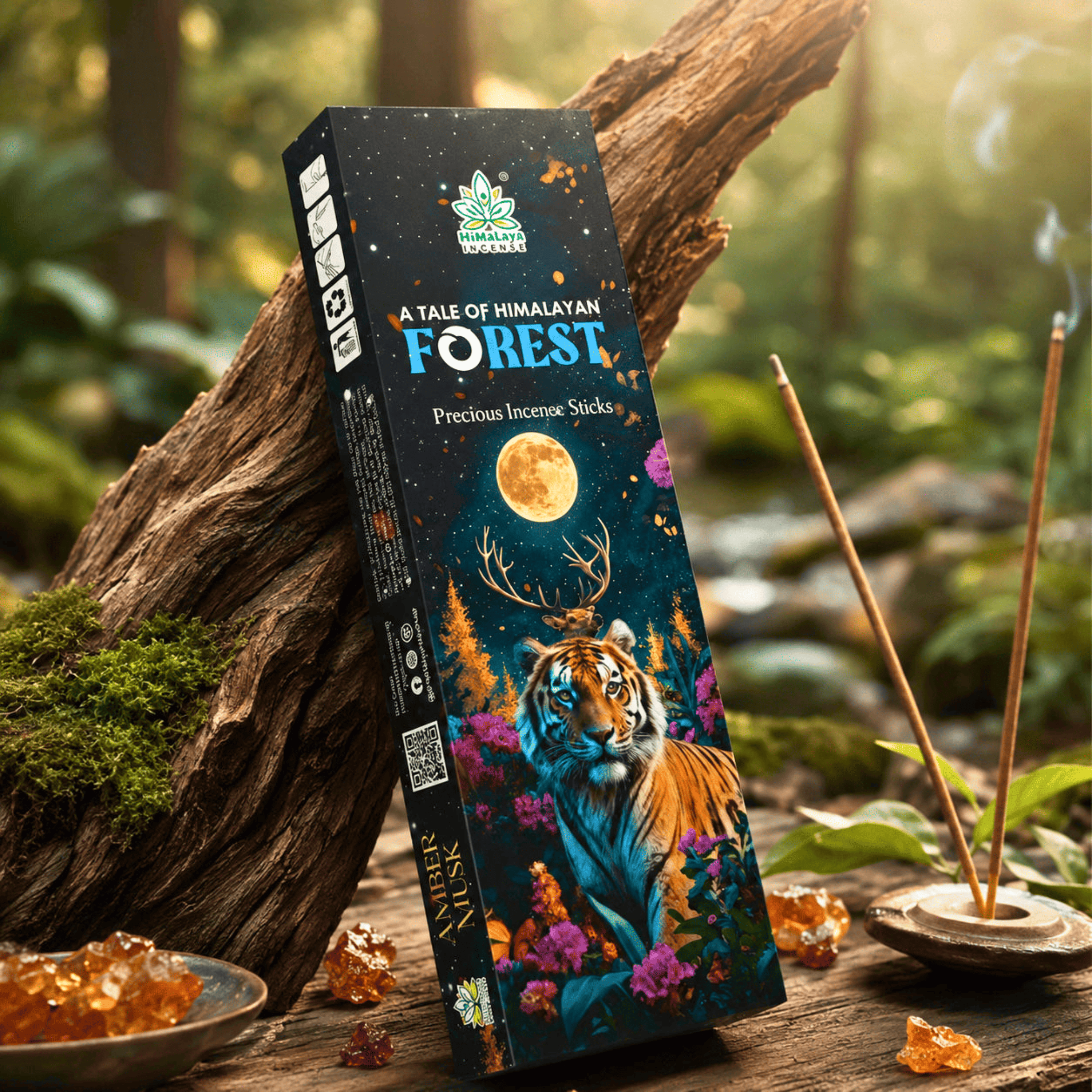 Himalaya Forest Precious Incense Sticks Luxury Fresh Mountain Aroma 50 Grams