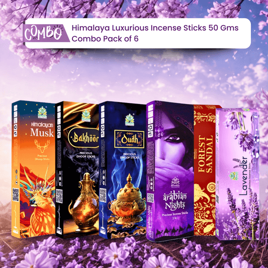 Himalaya Luxurious Incense Sticks 50 Gms Combo Pack of 6