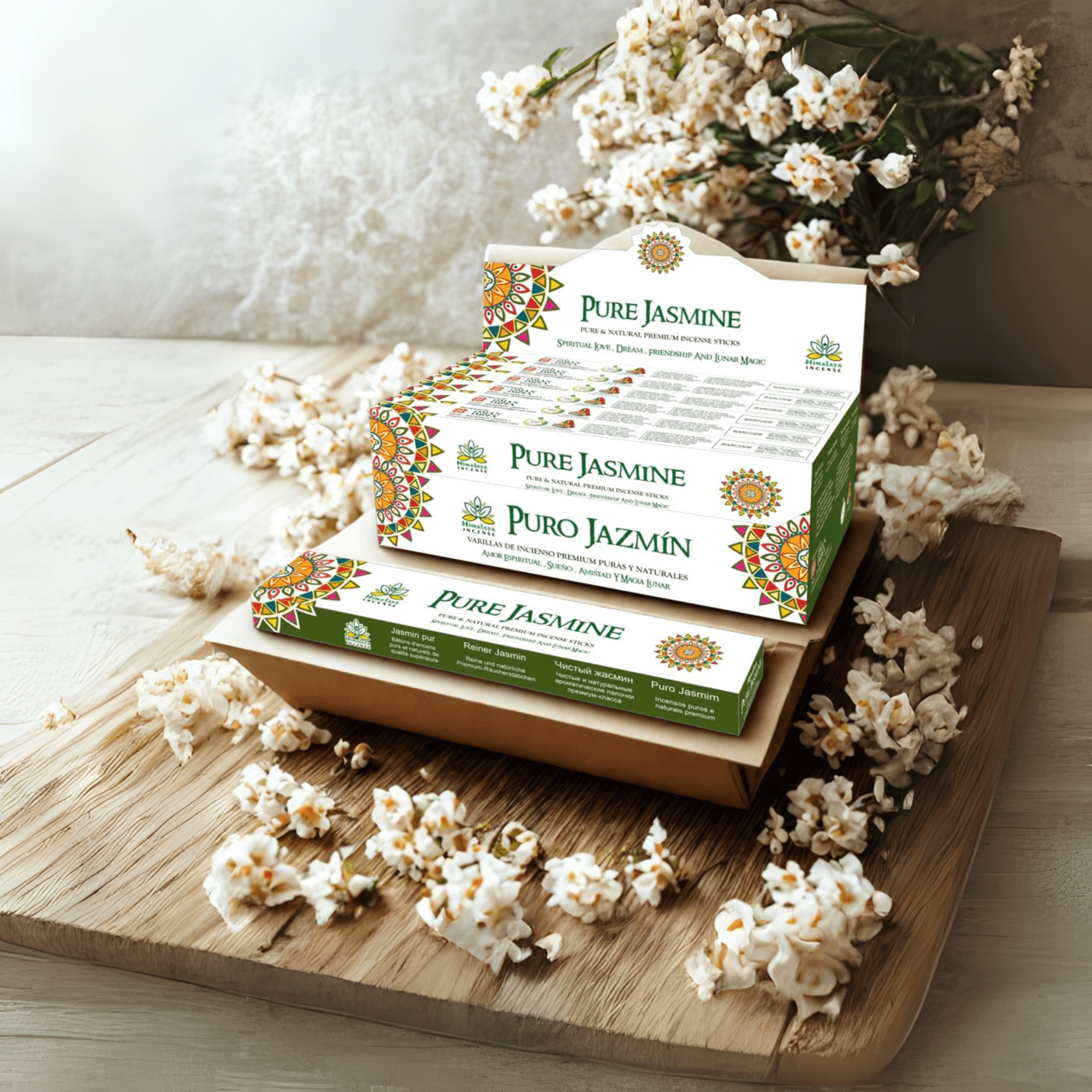 Himalaya Pure Jasmine Incense Sticks - 12packs x 15gm Each