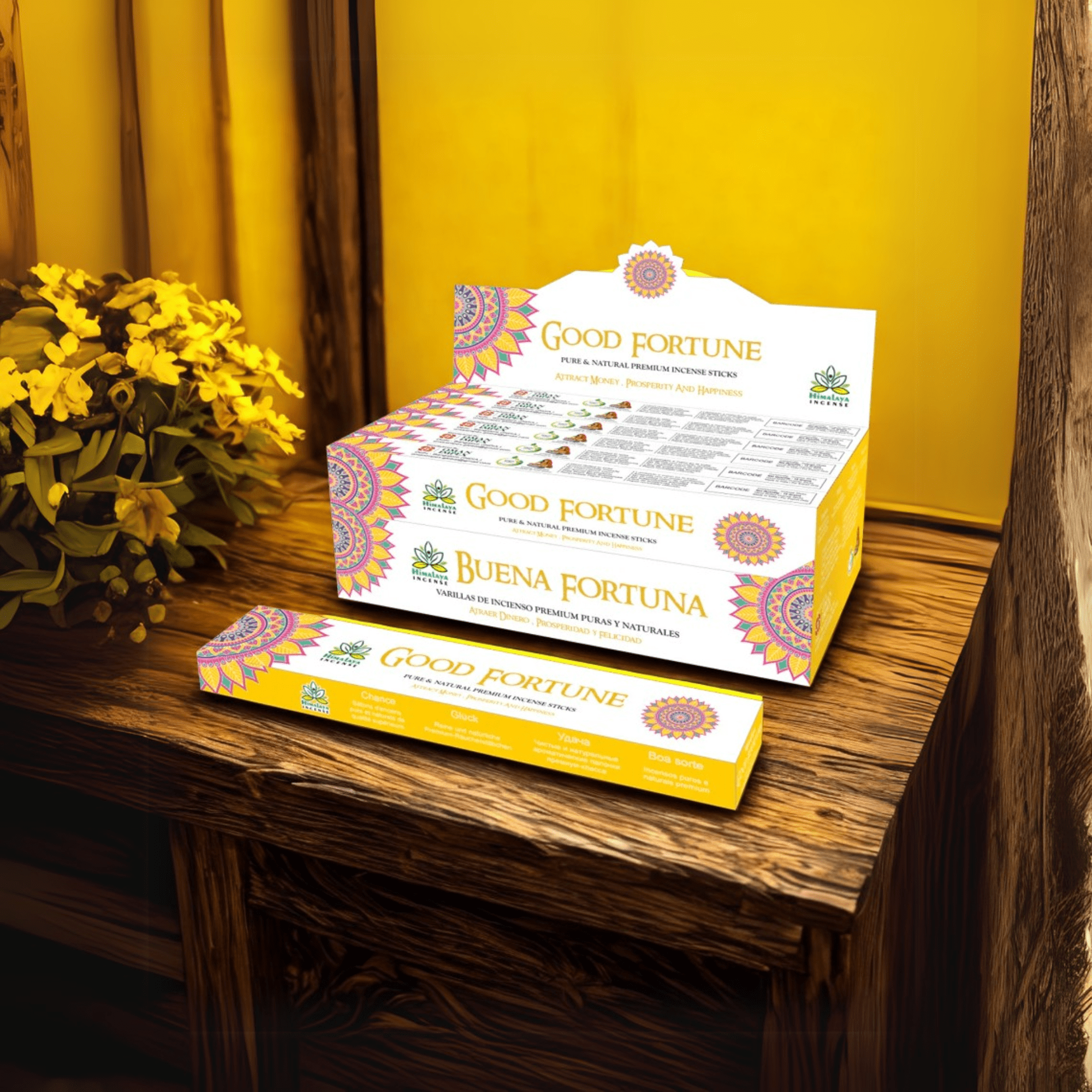 Himalaya Good Fortune Incense Sticks - 12packs x 15gm Each