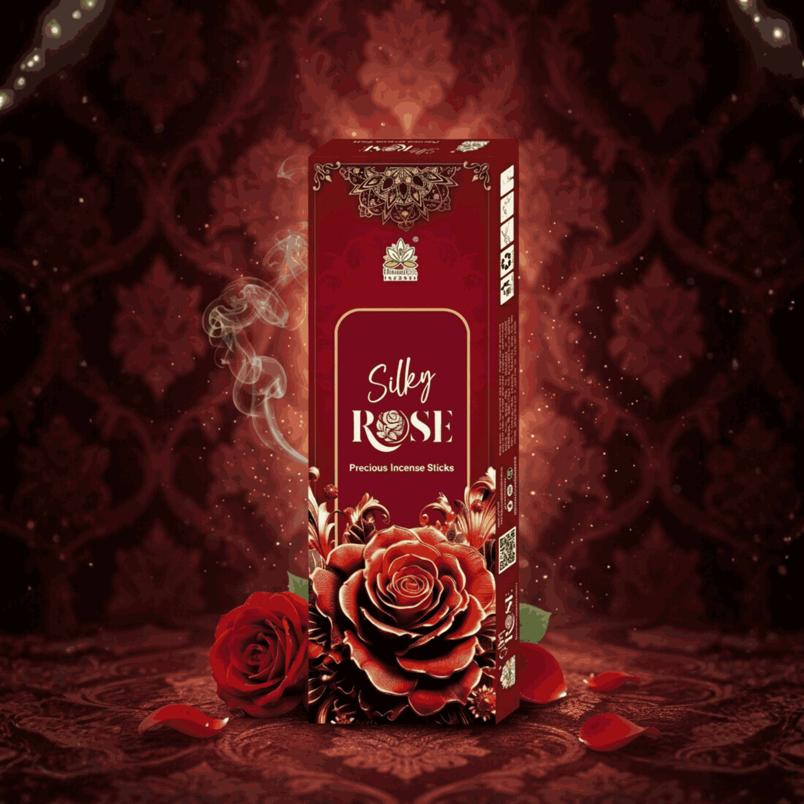 Himalaya Incense Silky Rose Precious Incense Sticks | Luxurious Floral Aroma | 50 Grams