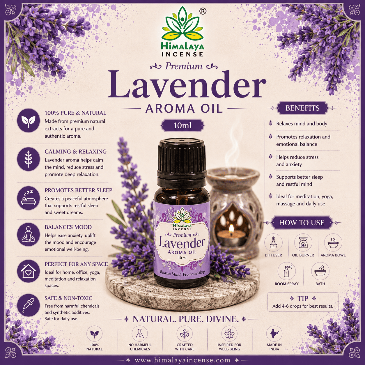 Himalaya Lavender Aroma Oil 10ml