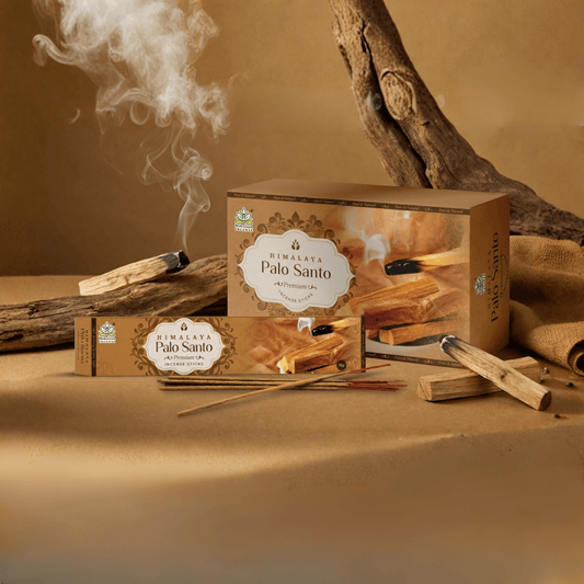 Himalaya Palo Santo Premium Incense Sticks | Pure & Natural Fragrance | Spiritual Cleansing, Meditation & Aromatherapy | Long-Lasting, High-Quality Scent- 15G x 12 Pack = 180G
