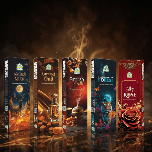 Himalaya Precious Incense Luxury Collection | Premium Aromatic Incense Sticks Pack of 5