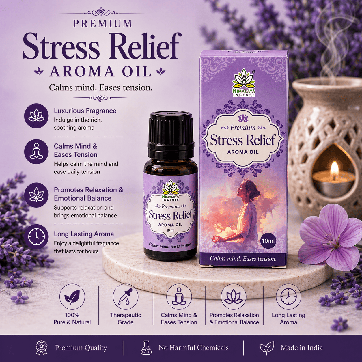 Himalaya Stress Relief Aroma Oil 10ml