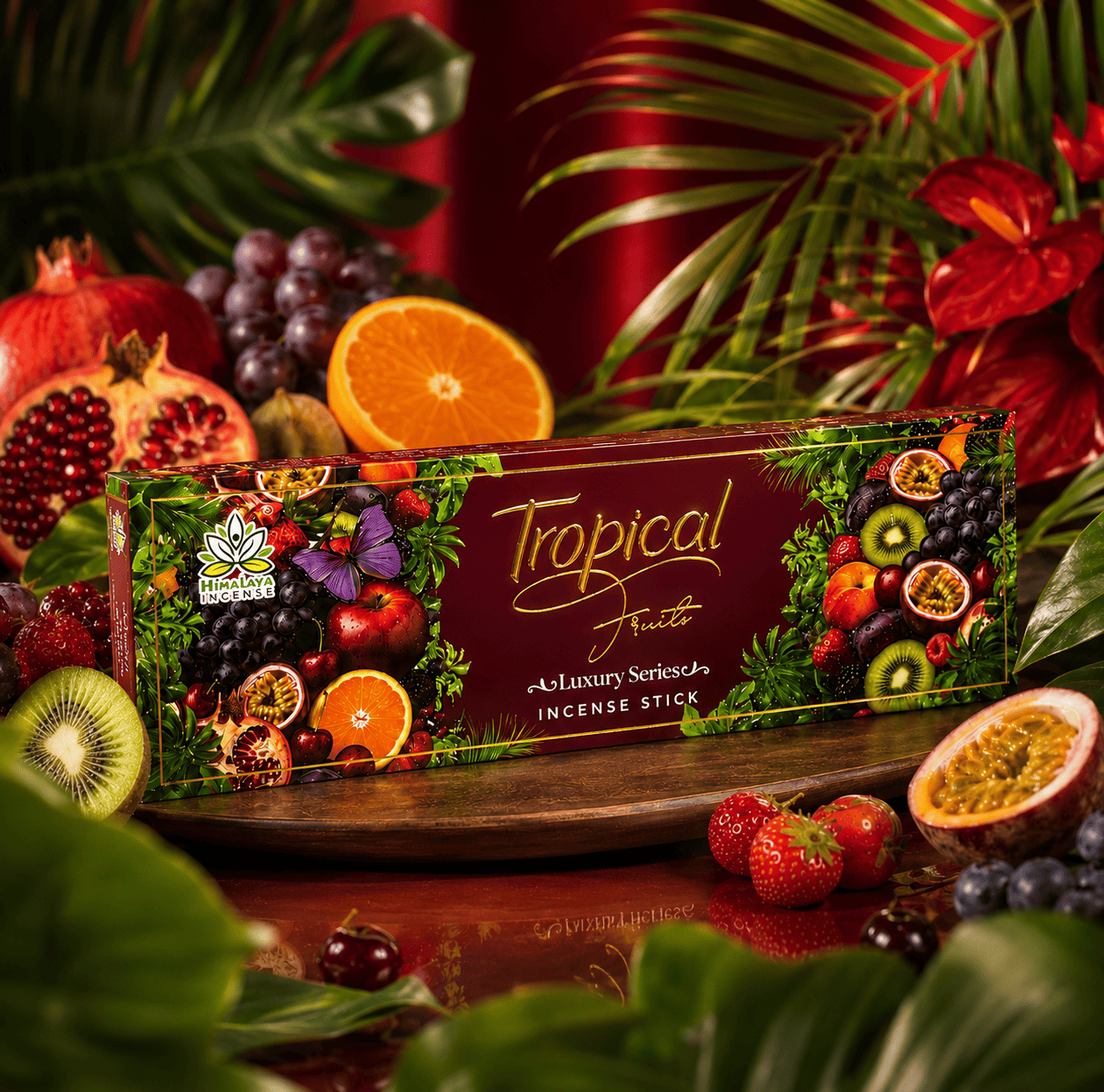 Tropical Fruits Incense Sticks – Premium Fruity Incense Sticks for Home Fragrance, Meditation & Daily Aromatherapy - 50Grm