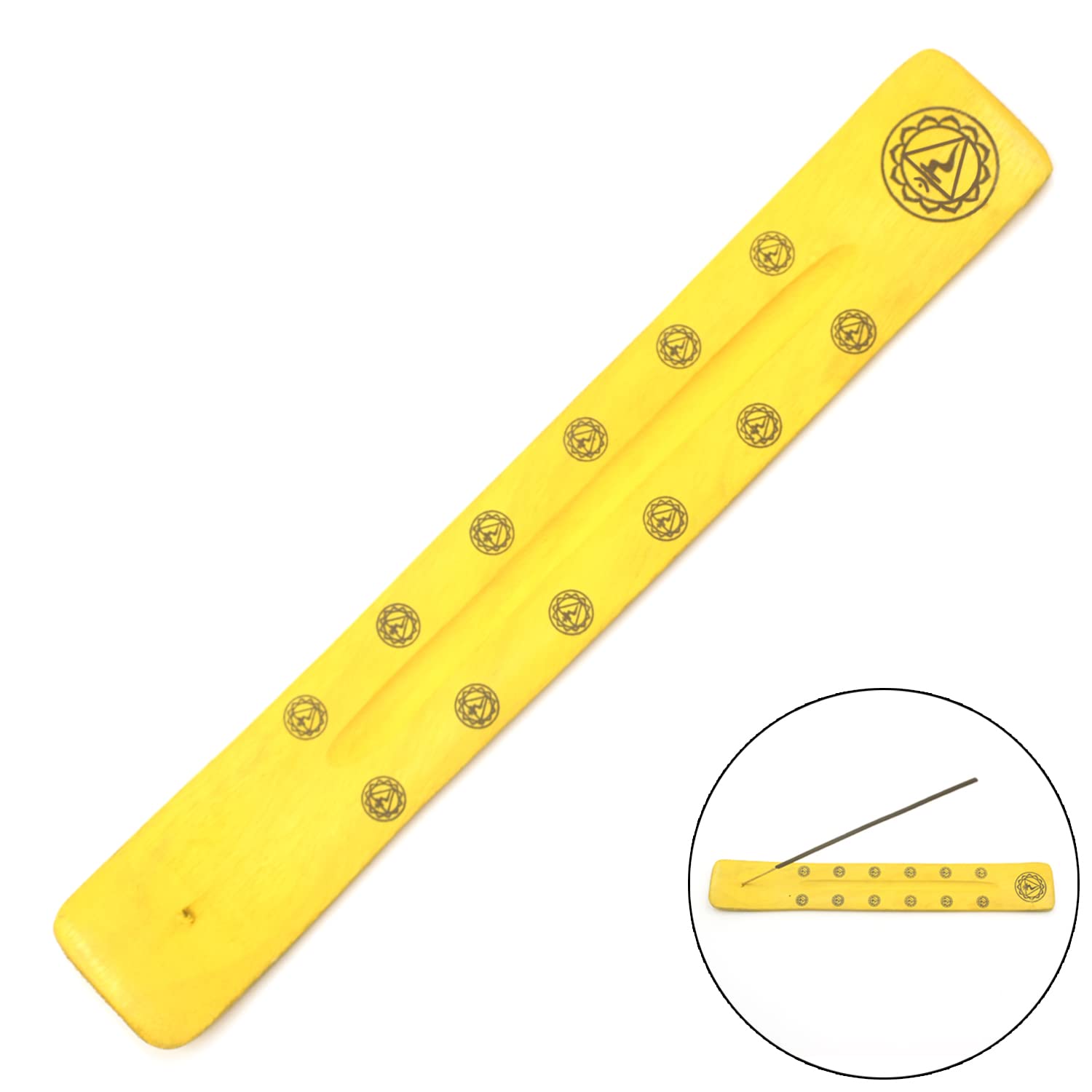 Surya Agarbatti Stick Stand with Printed Traditional Design 7 Chakra | Handmade Incense Holder for Sticks & Cones