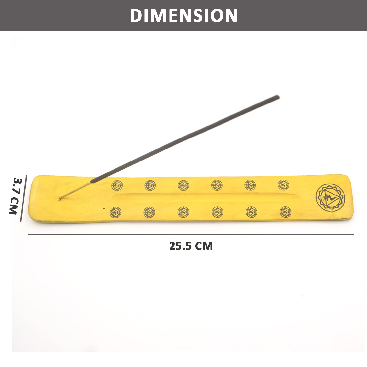 Surya Agarbatti Stick Stand with Printed Traditional Design 7 Chakra | Handmade Incense Holder for Sticks & Cones