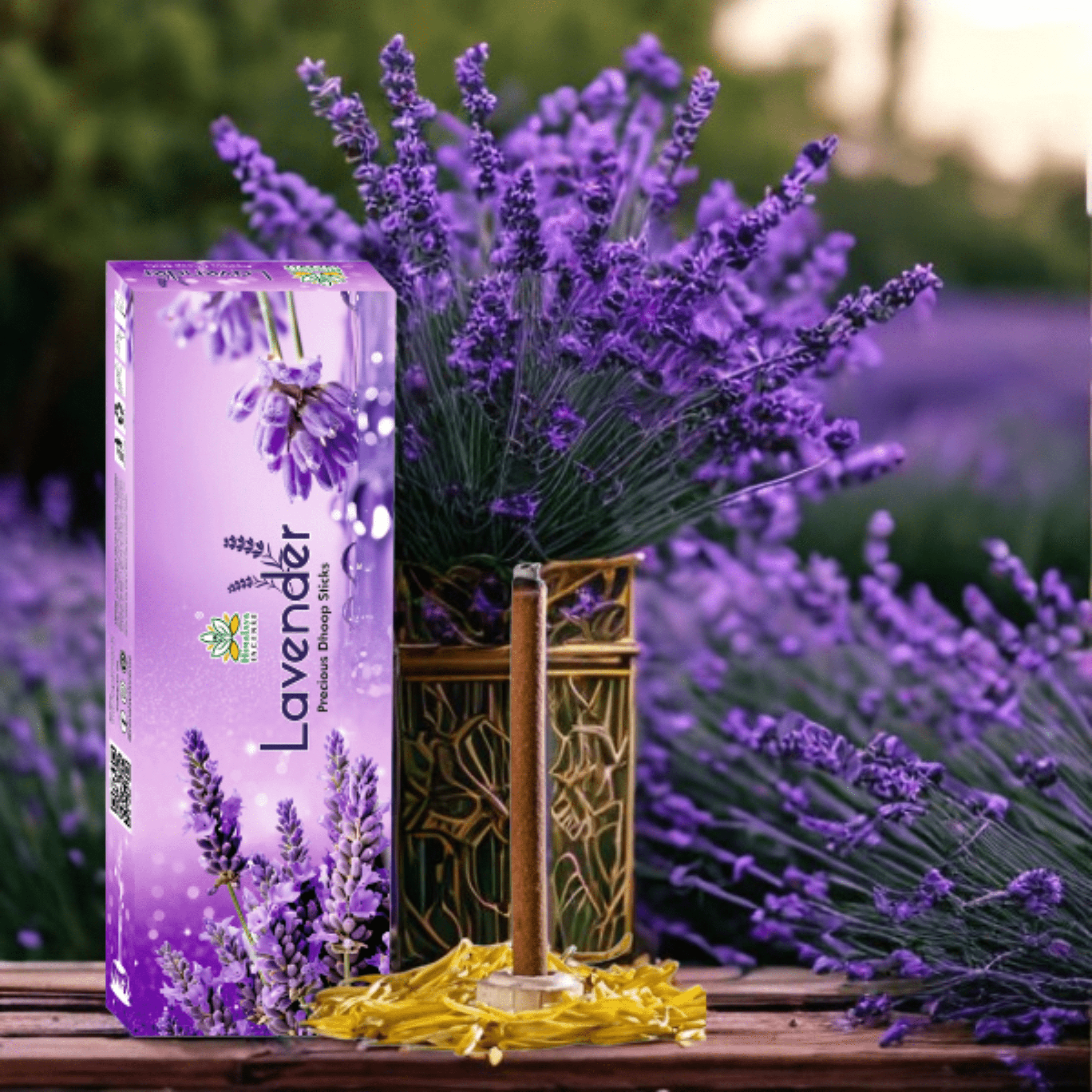 Himalaya Lavender Precious Dhoop Sticks - Bambooless Incense Sticks - 50 Grm