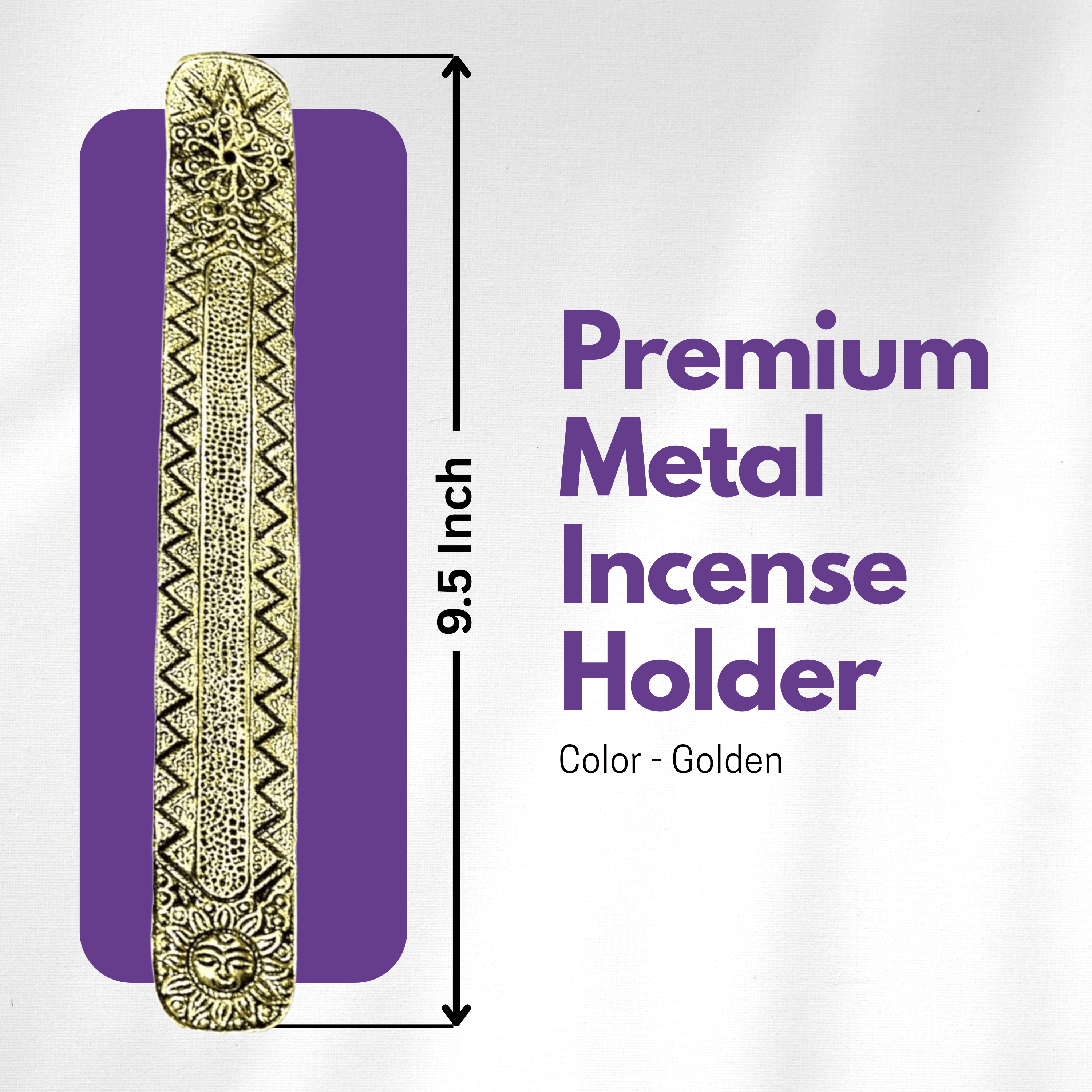 Himalaya Lavender Luxurious Incense Sticks 50Gms / Pack With Metal Incense Sticks Holder