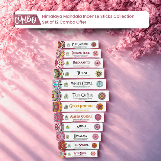 Himalaya Mandala Incense Sticks Collection Set of 12 Combo Offer