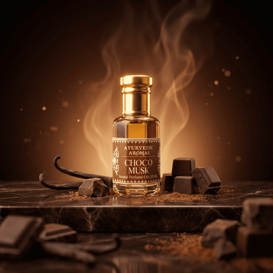 Ayurvedic Aromas Choco Musk Attar – Sweet Warm Luxury Perfume Oil (10ml)