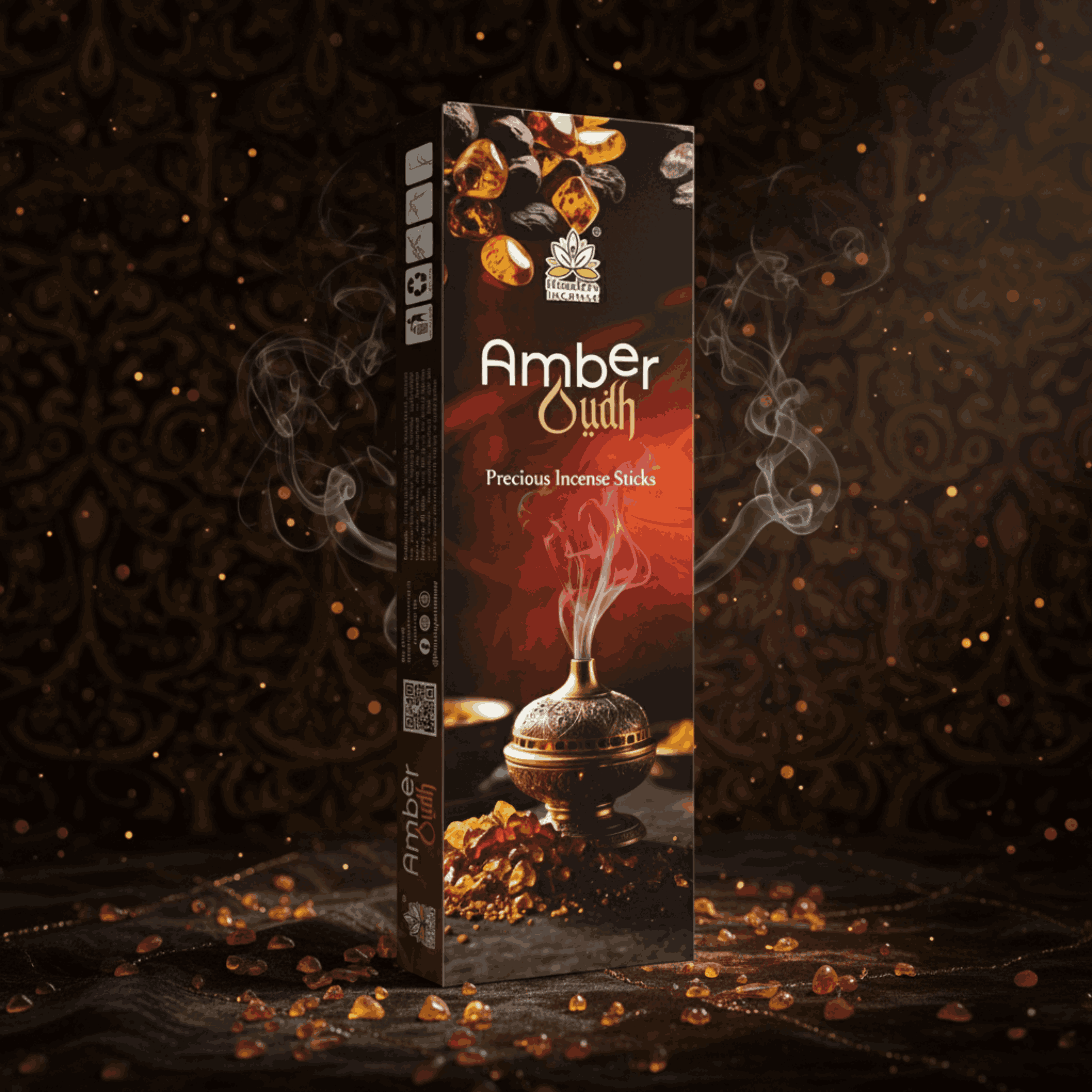Himalaya Amber Oudh Precious Incense Sticks Luxury Oriental Aroma 50 Grams