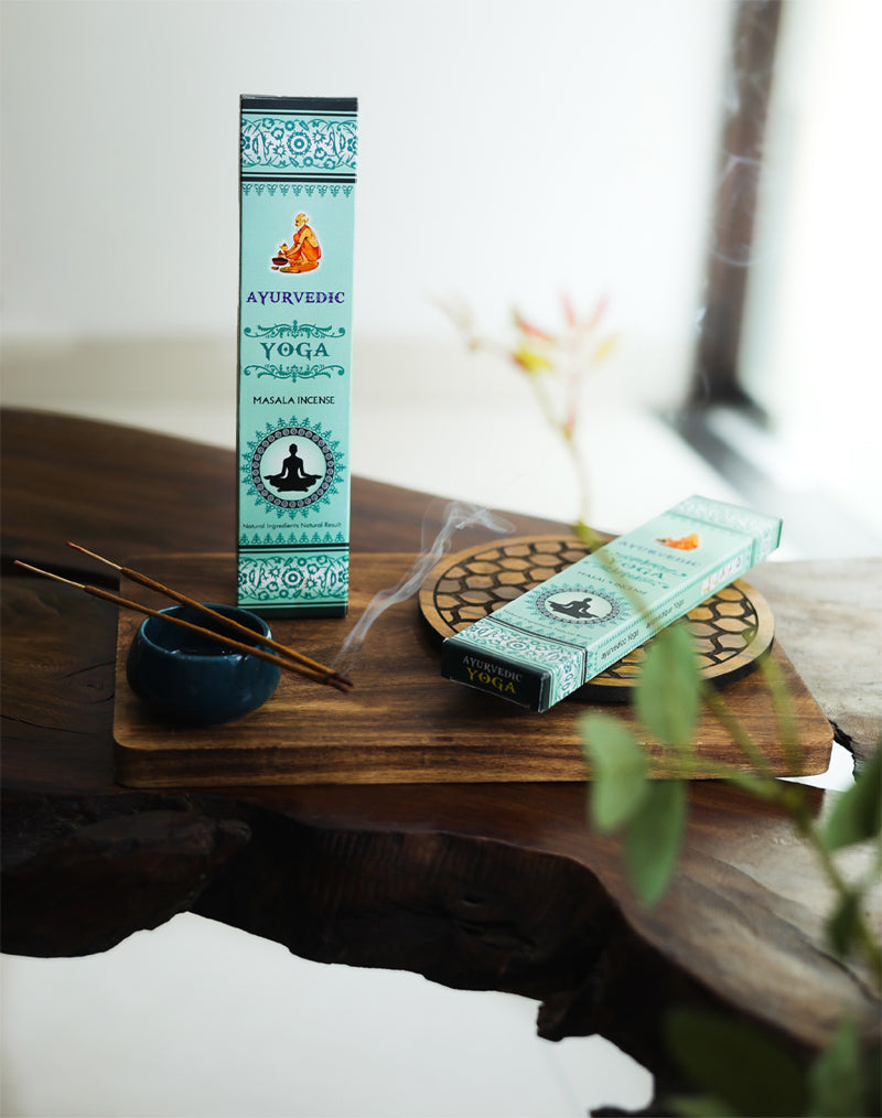 Ayurvedic Yoga Masala Incense Sticks - 12 Packs x 15 Sticks Each