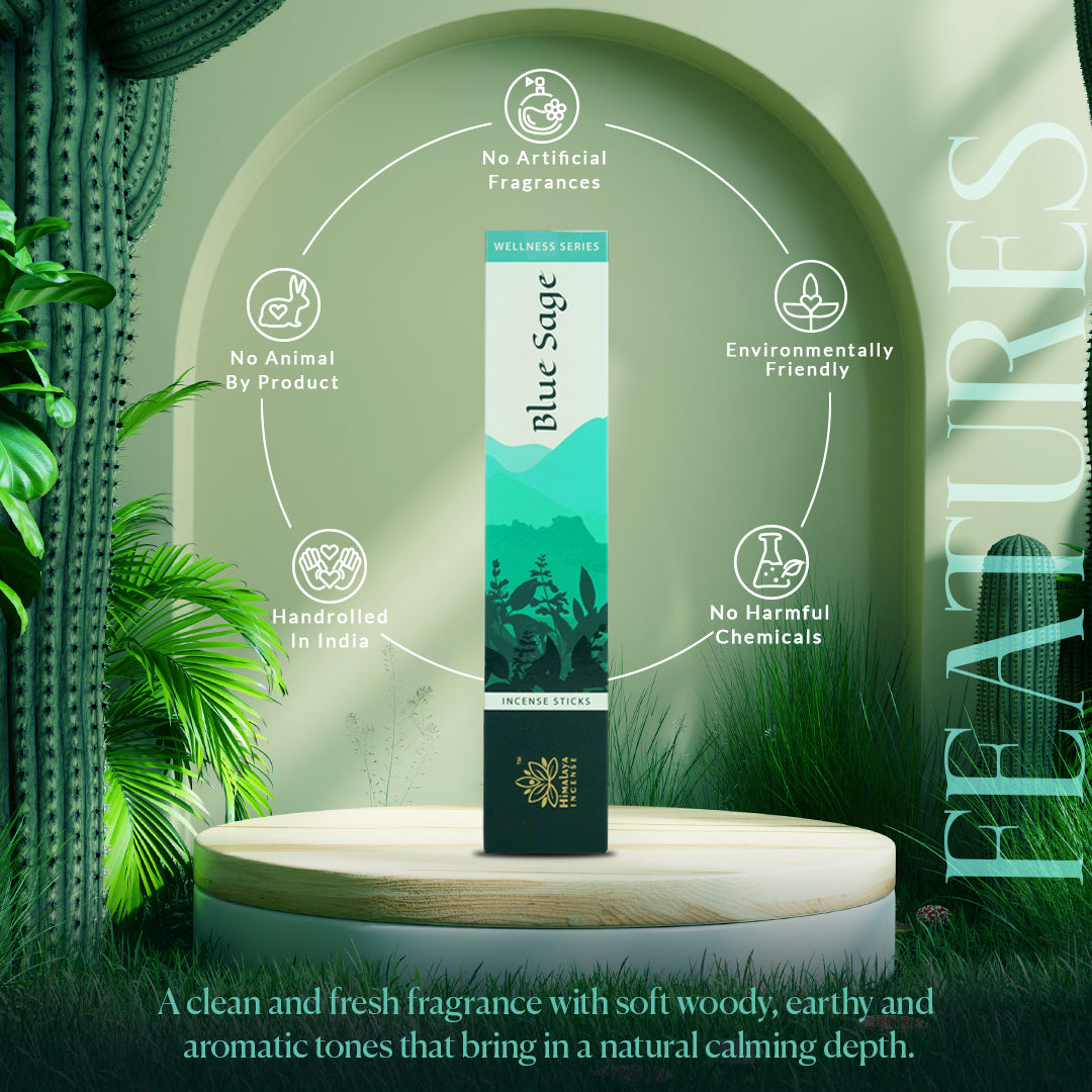 Himalaya Wellness Blue Sage Incense Sticks