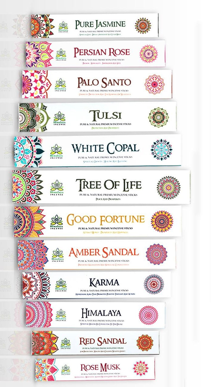 Himalaya Mandala Incense Sticks Collection Set of 12 Combo Offer