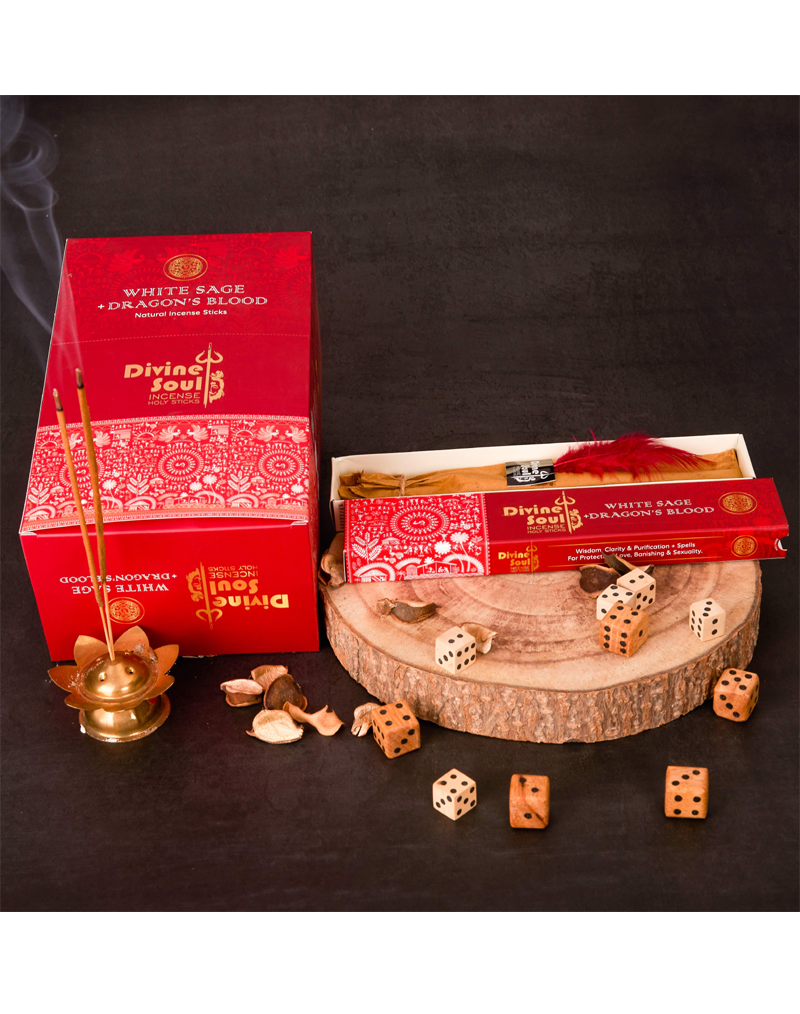 Divine Soul White Sage + Dragon’s Blood - 12packs x 15gm Each