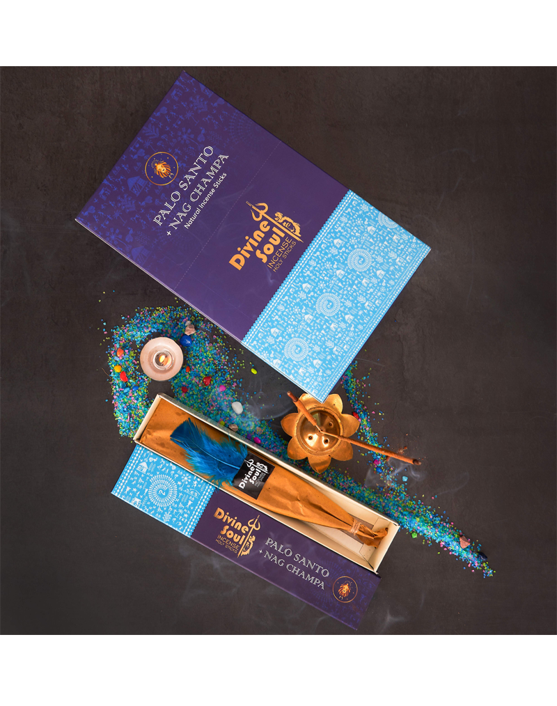 Divine Soul Palo Santo + Nag Champa - 12packs x 15gm Each