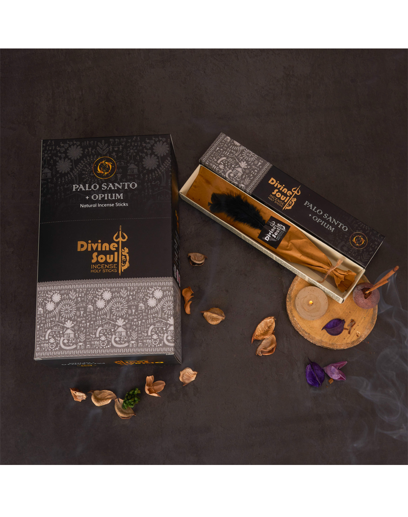 Divine Soul Palo Santo + Opium - 12packs x 15gm Each