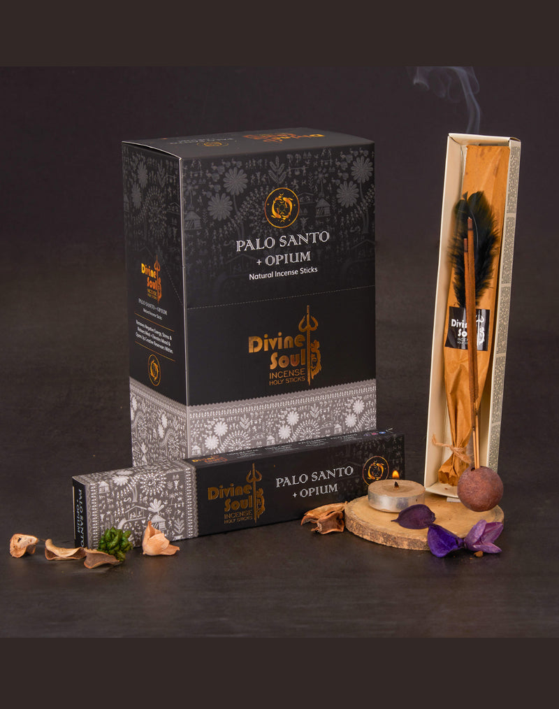 Divine Soul Palo Santo + Opium - 12packs x 15gm Each