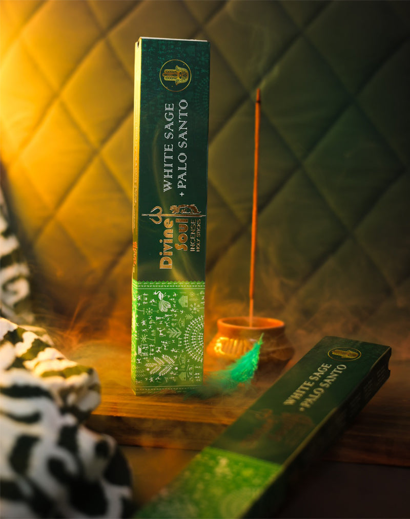 Divine Soul White Sage + Palo Santo Incense Sticks