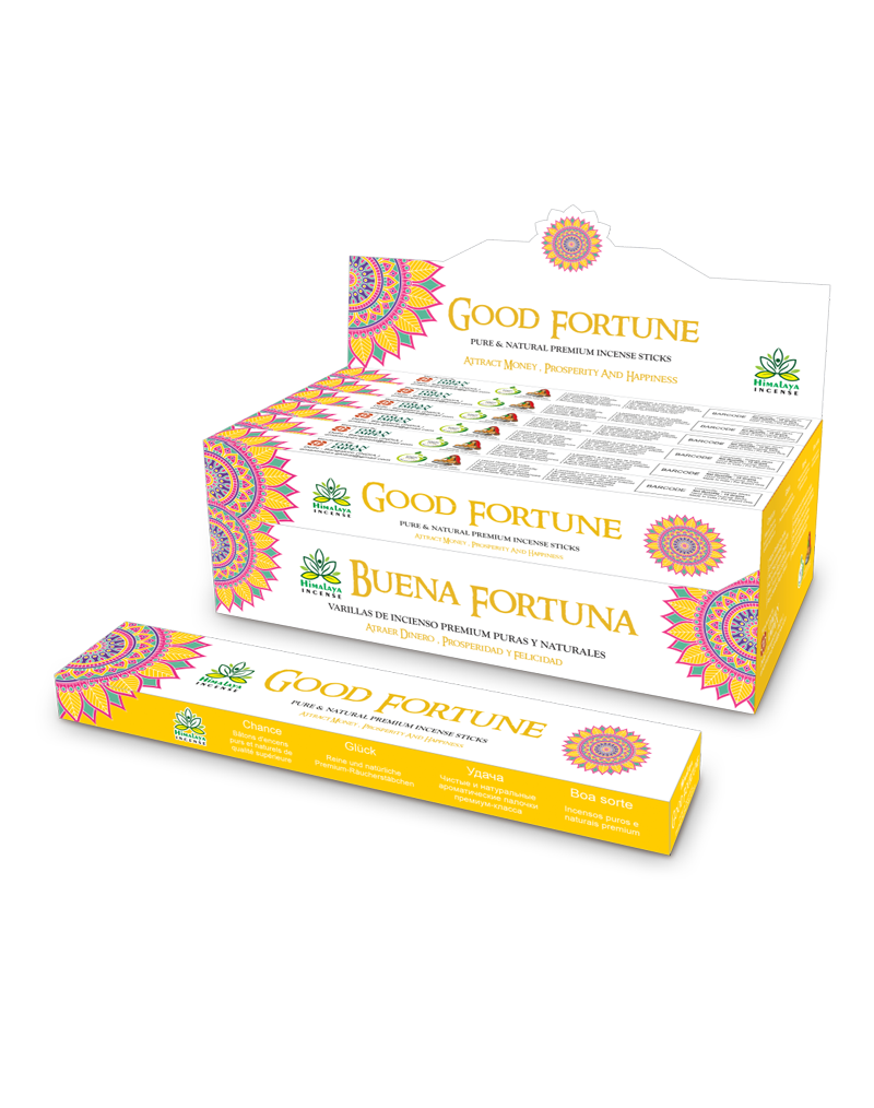 Himalaya Good Fortune Incense Sticks - 12packs x 15gm Each