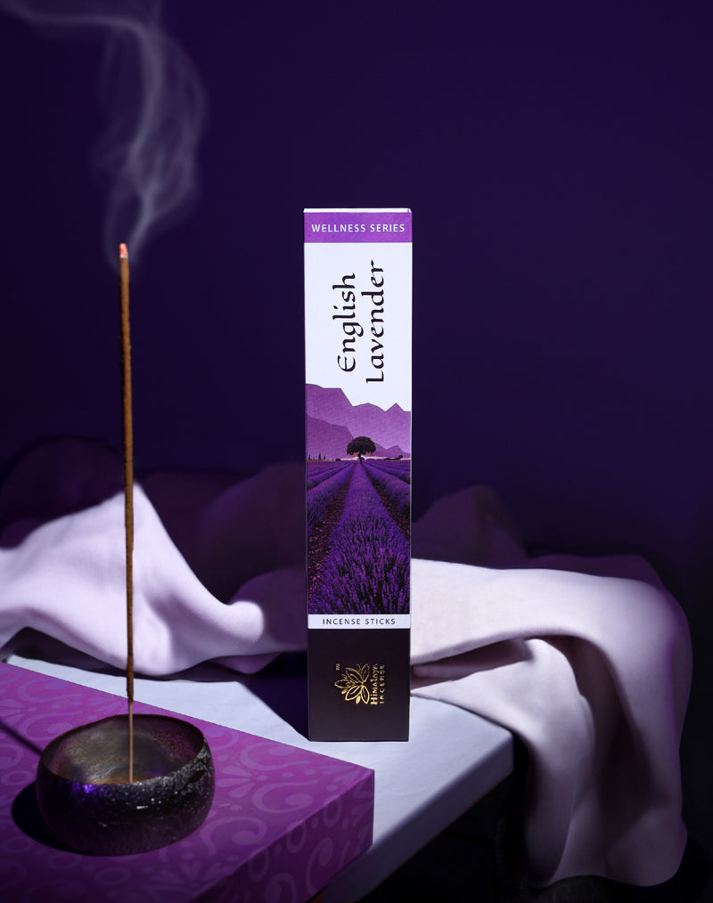 Himalaya English Lavender Incense Sticks Pack Of 3 x 15gm Each
