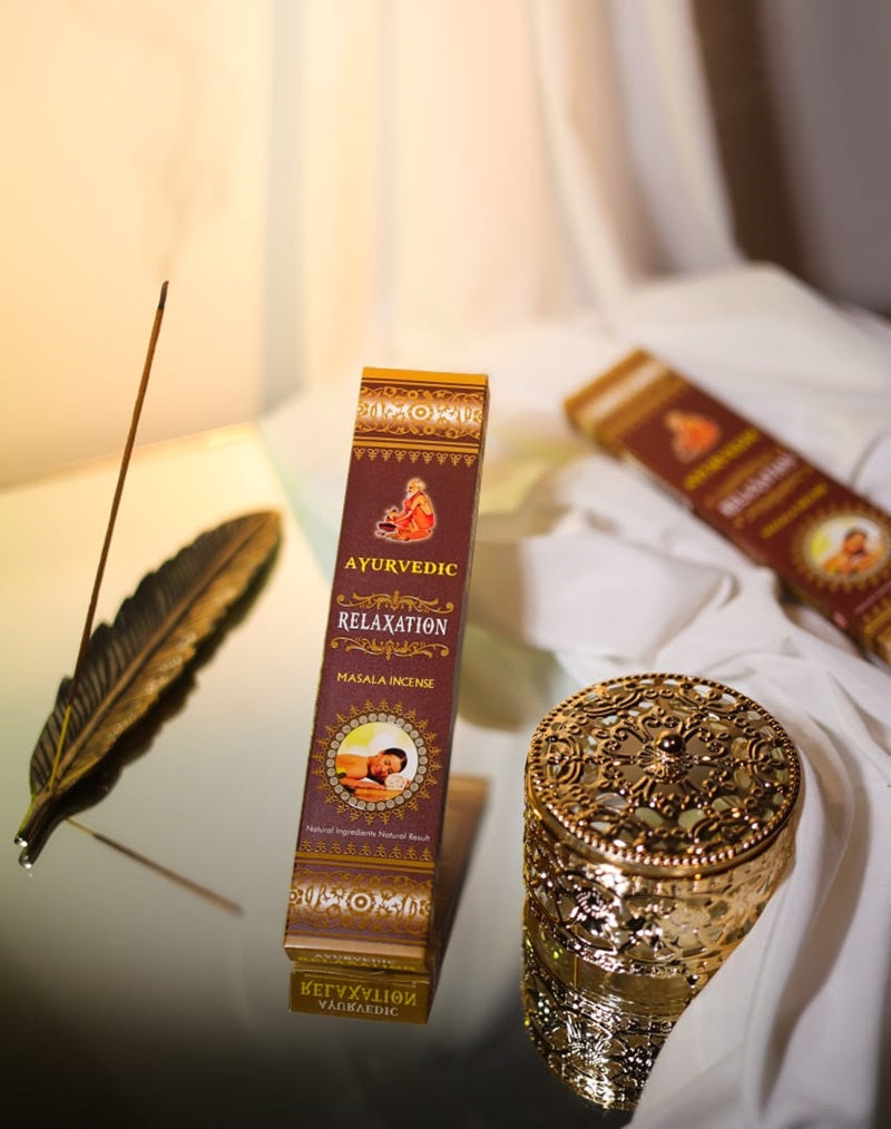 Ayurvedic Relaxation Masala Incense Sticks - 15 Sticks Each Box