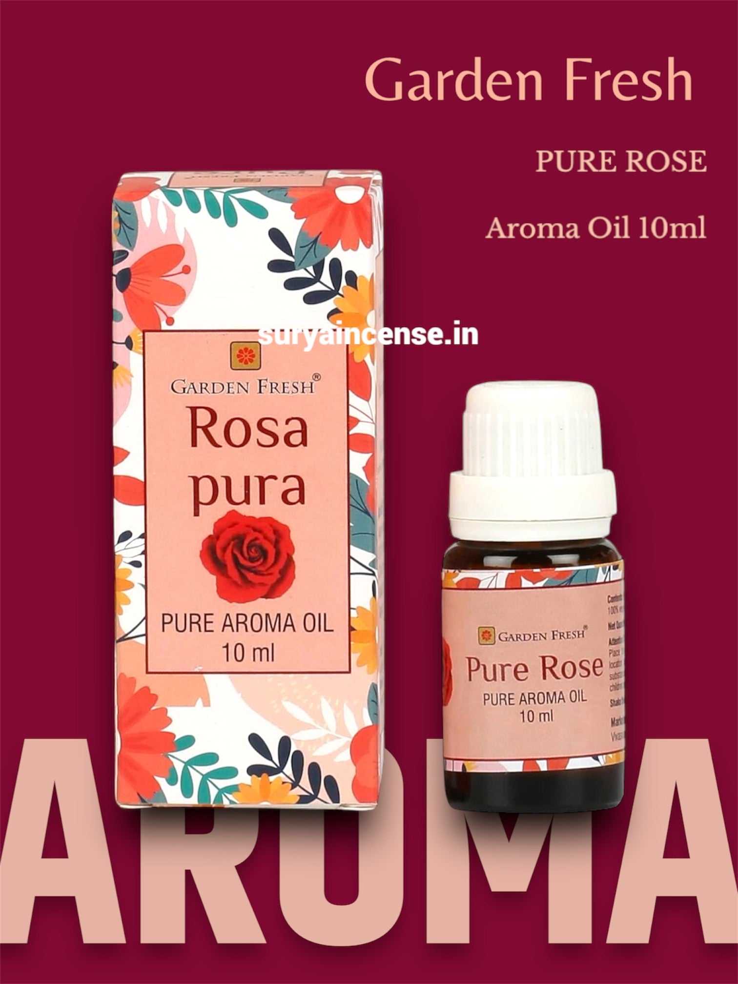 Garden Fresh Pure Rose Diffuser Oil - 10ml