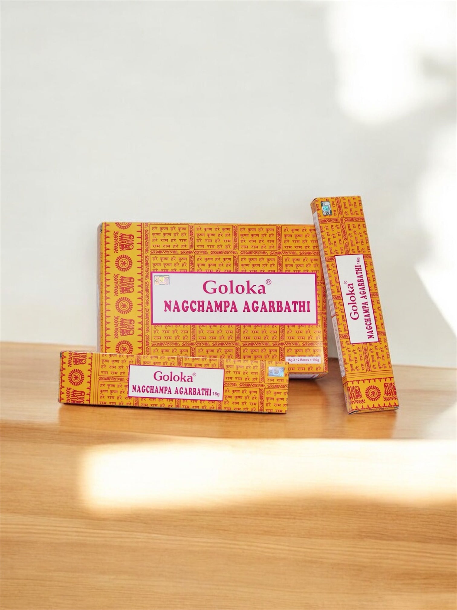 Goloka Nag Champa Incense Sticks 16gms x 12 Packs