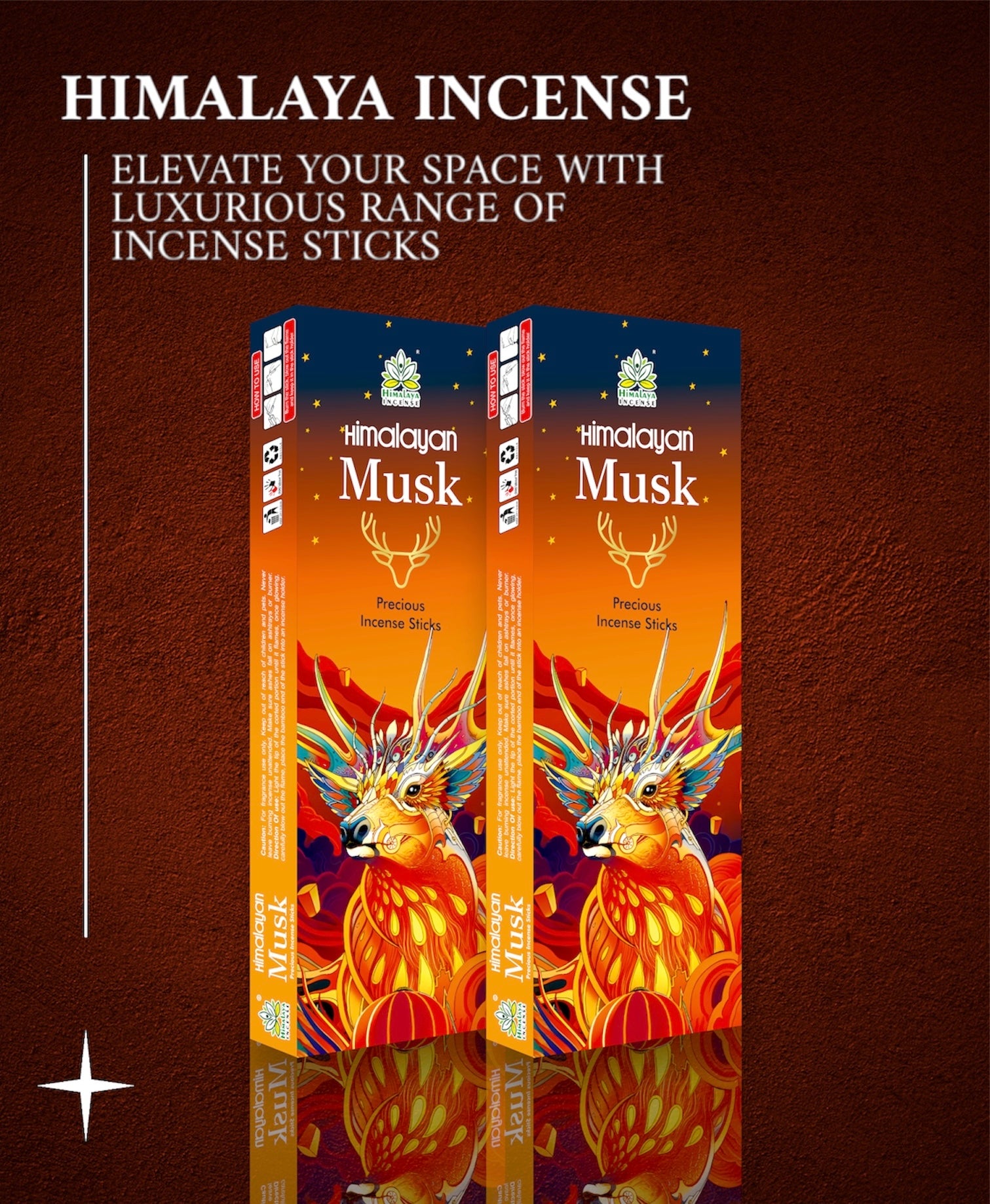 Himalayan Musk Luxurious Incense Sticks 50Gm With Metal Incense Sticks Holder