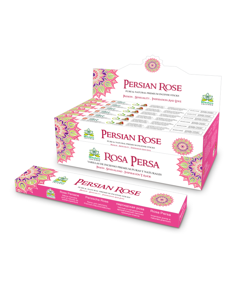 Himalaya Persian Rose Incense Sticks - 12packs x 15gm Each