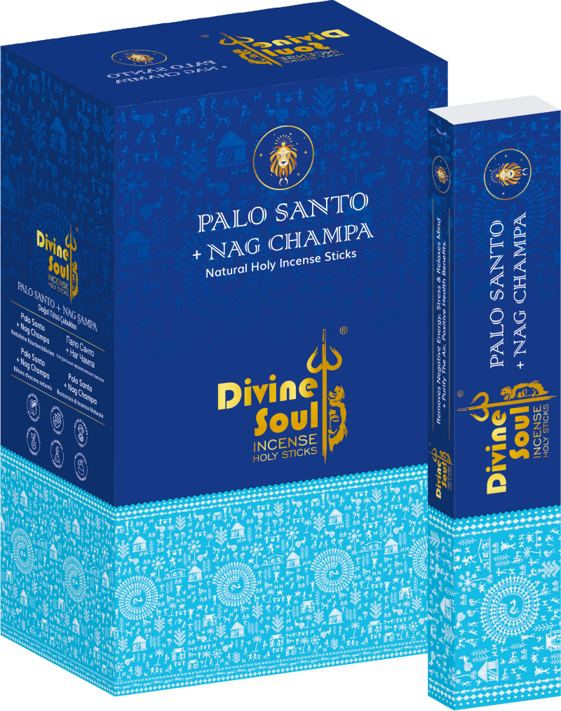 Divine Soul Palo Santo + Nag Champa - 12packs x 15gm Each