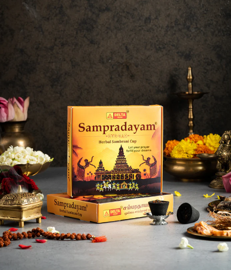 Delta Sampradayam Herbal Mini Sambrani Cup