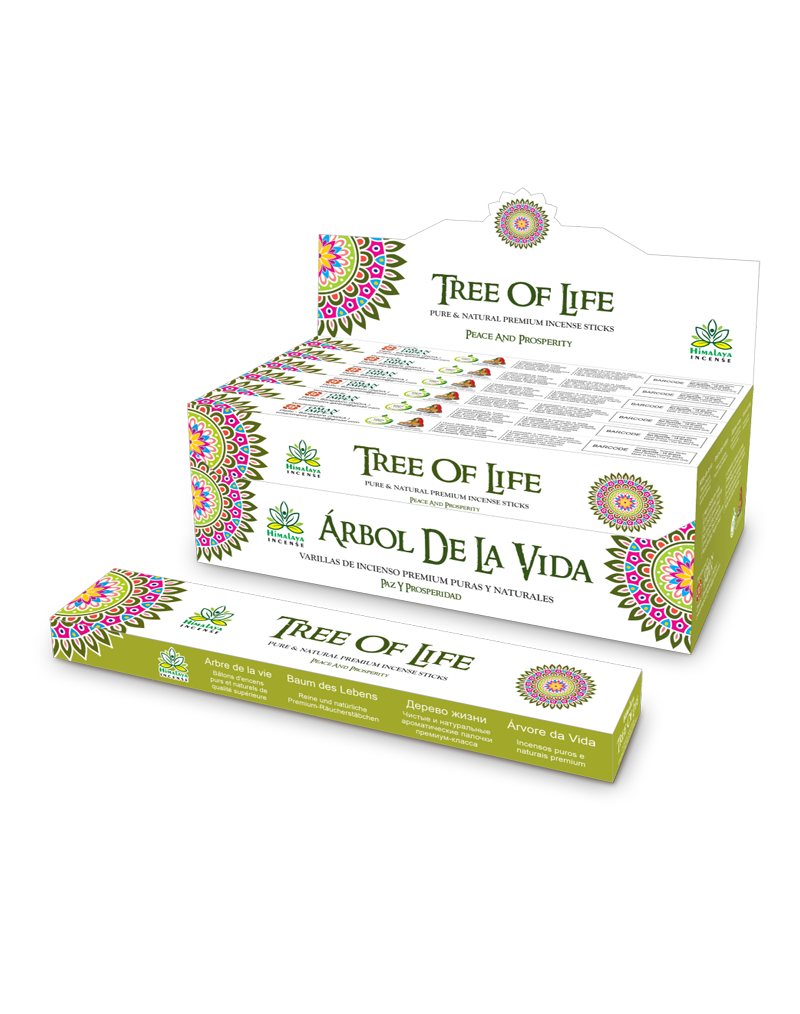 Himalaya Tree Of Life Incense Sticks - 12packs x 15gm Each