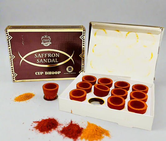 Anand Saffron Sandal Dhoop Cup - 72 Cups