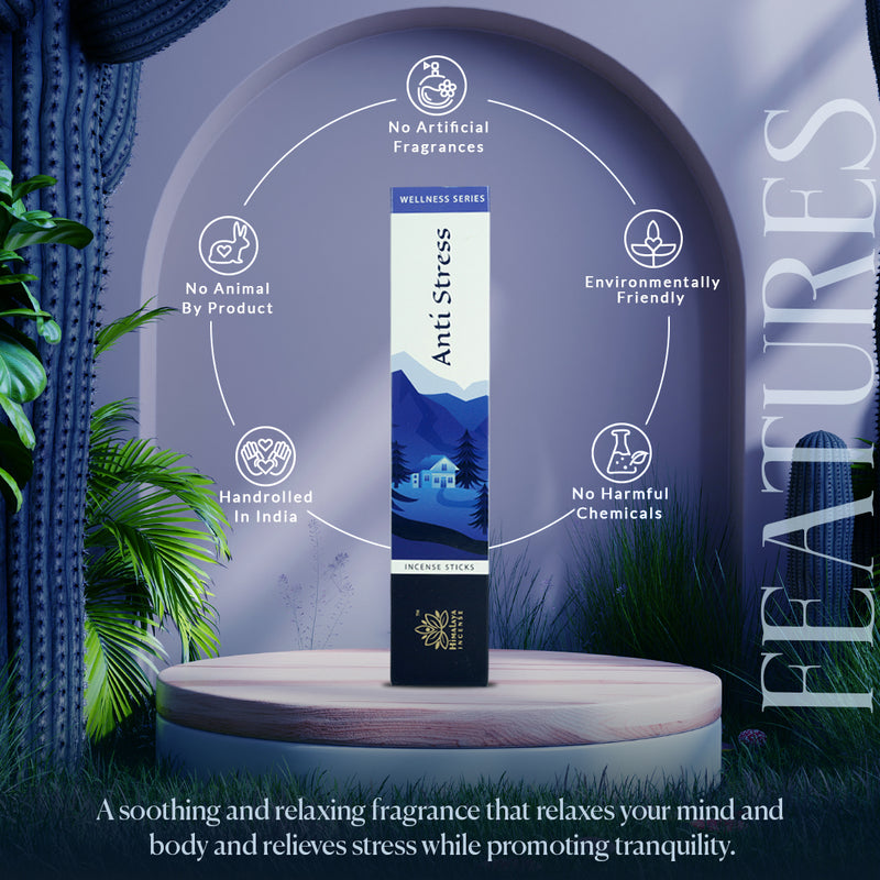 Himalaya Anti Stress Incense Sticks - 15gm Each - Pack Of 3