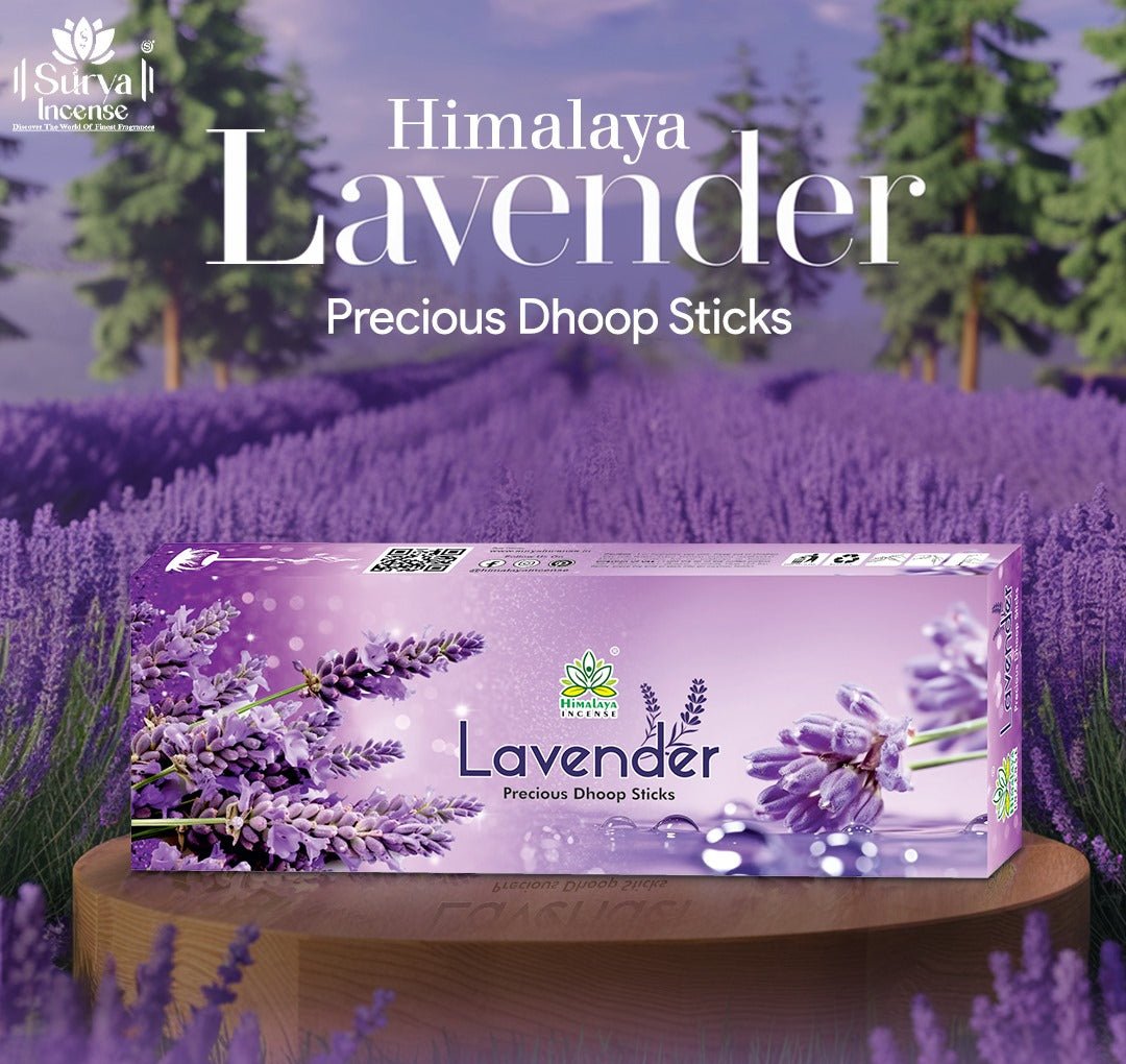 Himalaya Lavender Precious Dhoop Sticks - Bambooless Incense Sticks - 50 Grm