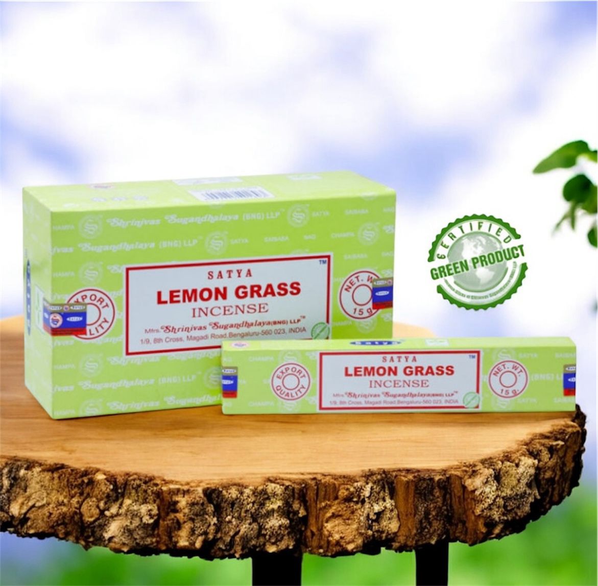 Satya Lemon Grass Incense Sticks - 180 Gms