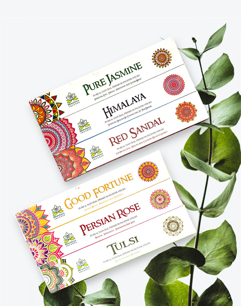 Himalaya Incense Sticks Collection Pack Of 6 x 15gm Each