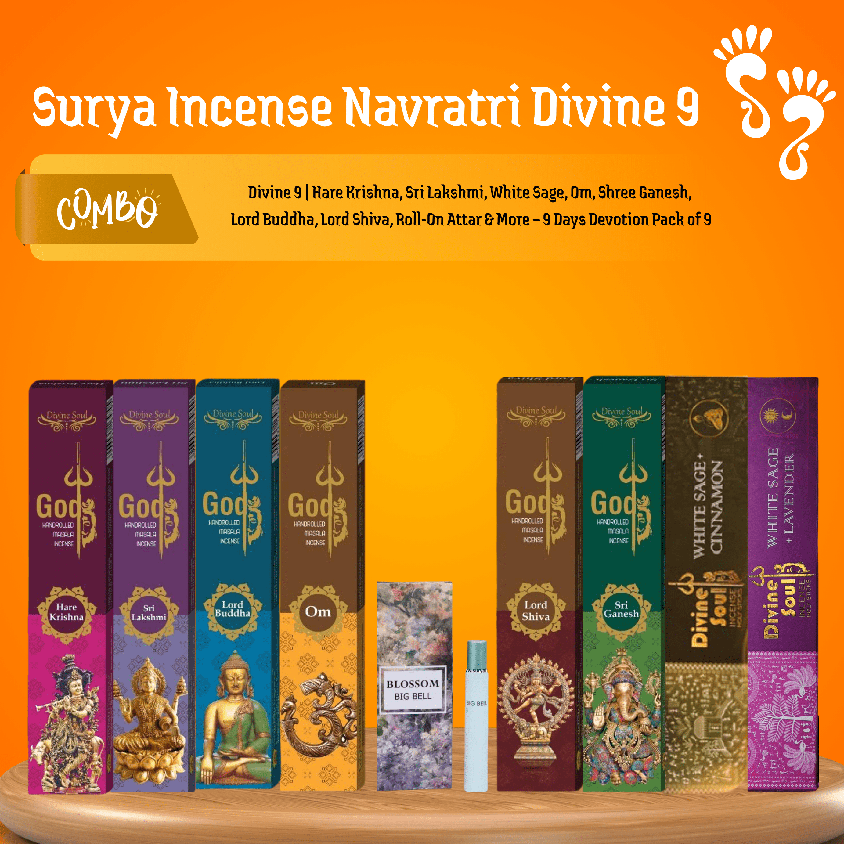Navratri Divine 9 – Special Combo of 9 Fragrances for 9 Days of Devotion - Pack of 9