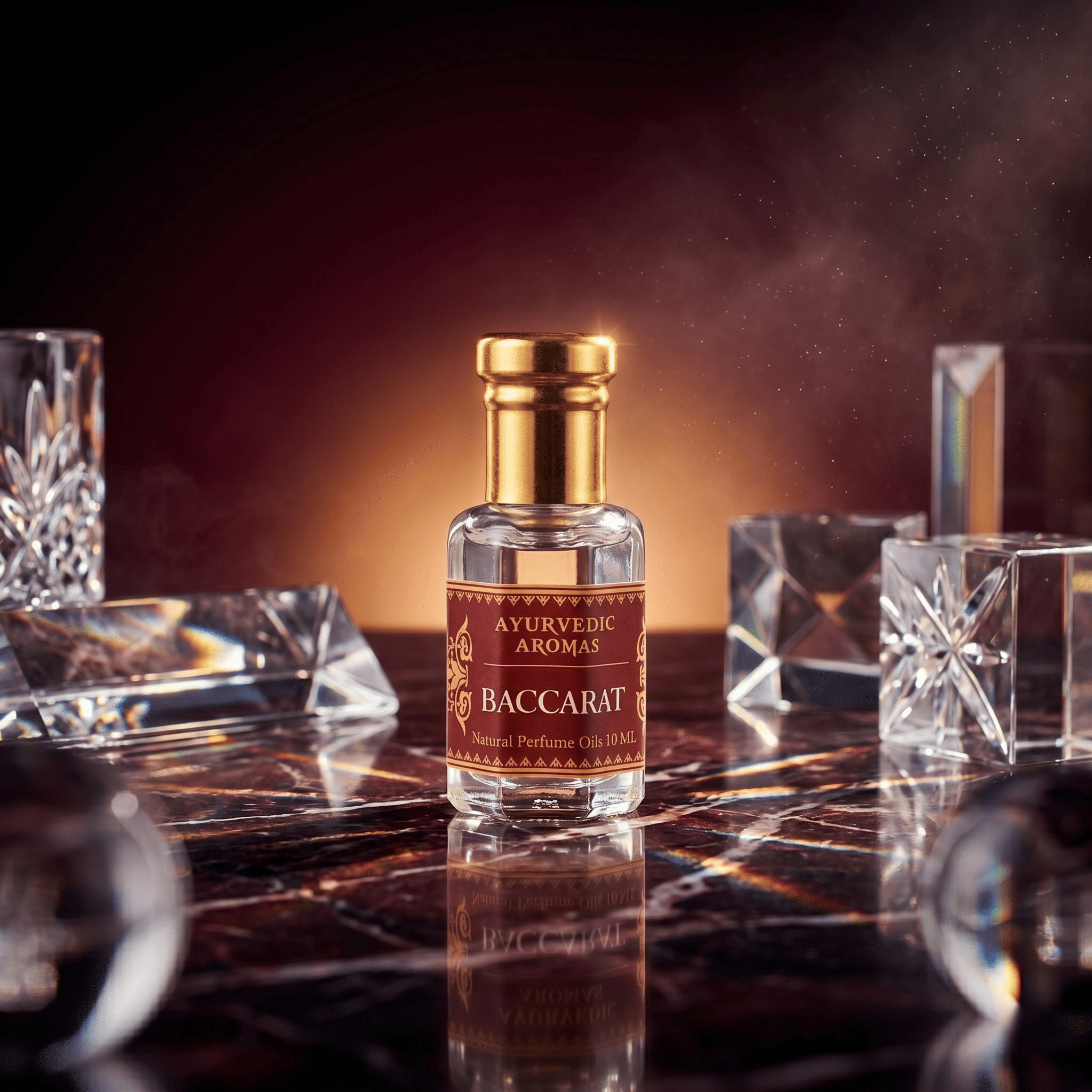 Ayurvedic Aromas Baccarat Attar – Long Lasting Alcohol-Free Perfume Oil (10ml)