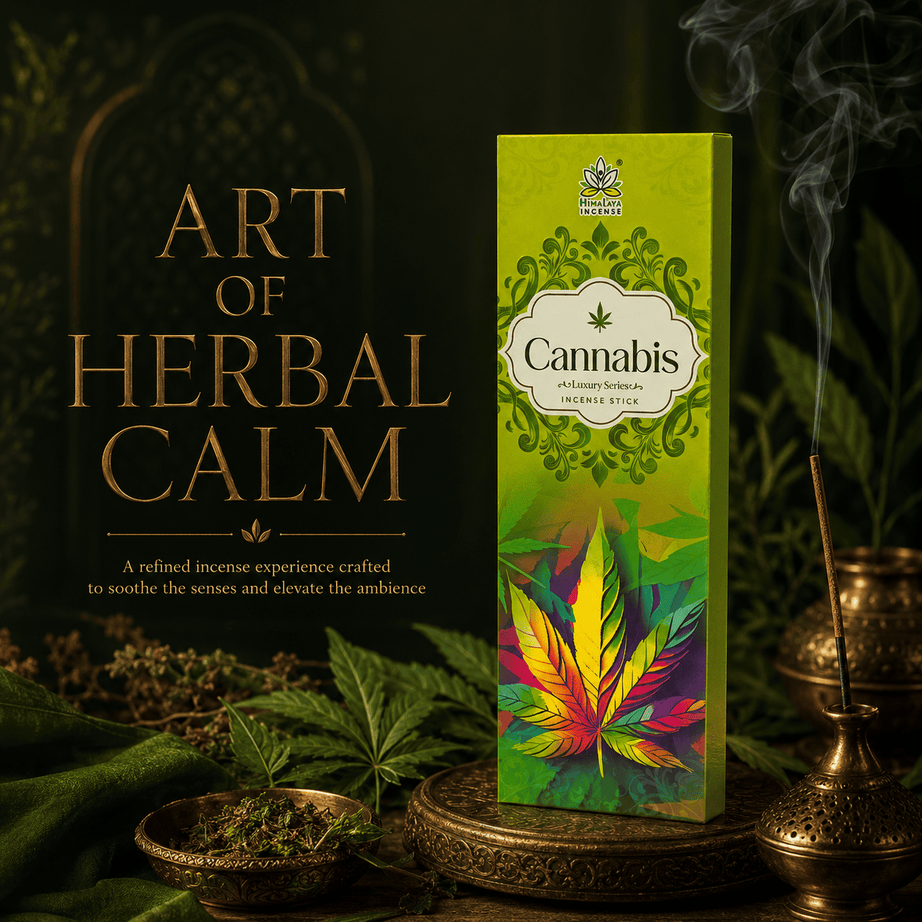 Cannabis Incense Sticks – Premium Herbal Incense Sticks for Relaxation, Meditation & Home Fragrance - 50Grm