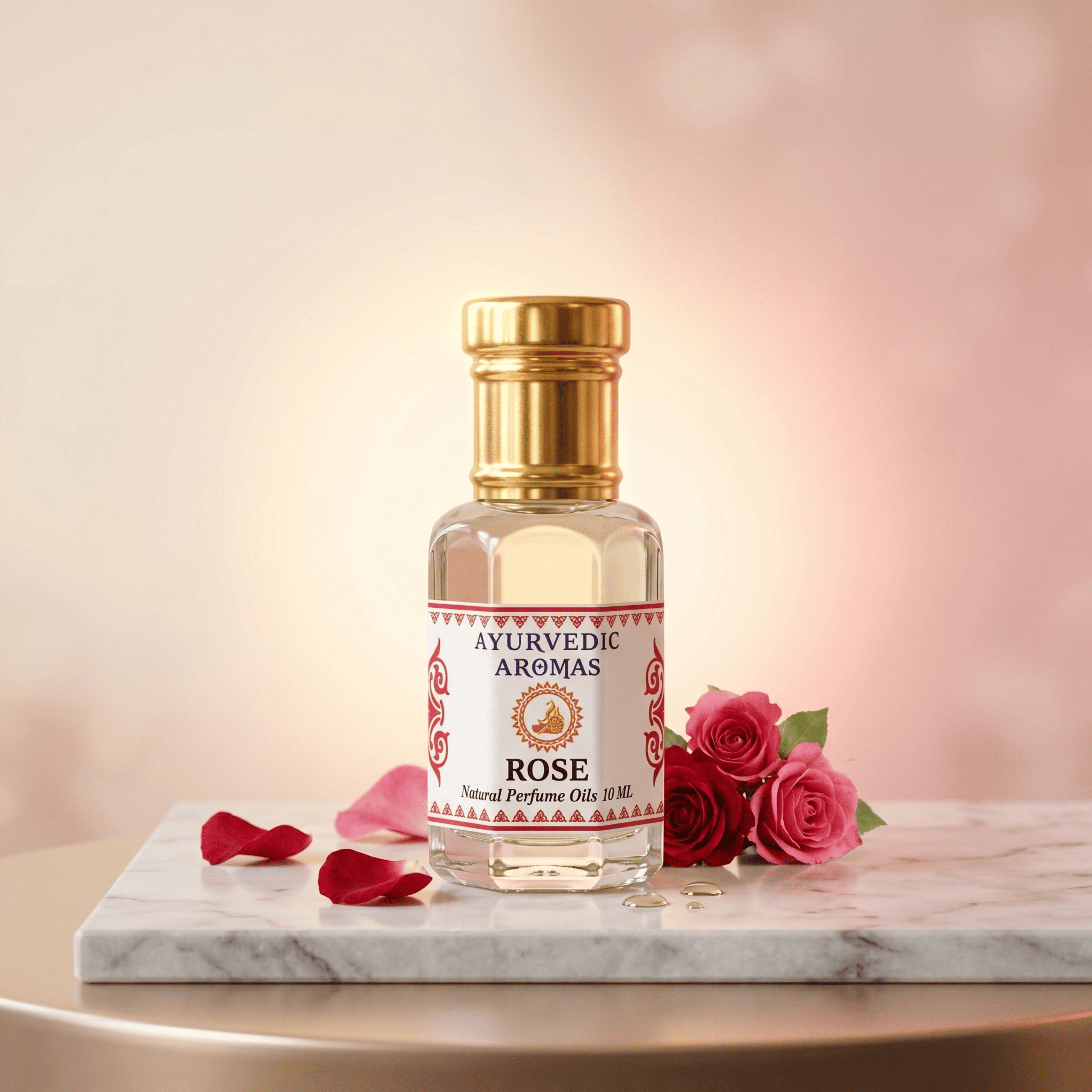 Rose Floral Roll-On Attar 10ml – Elegant Natural Rose Attar Fragrance