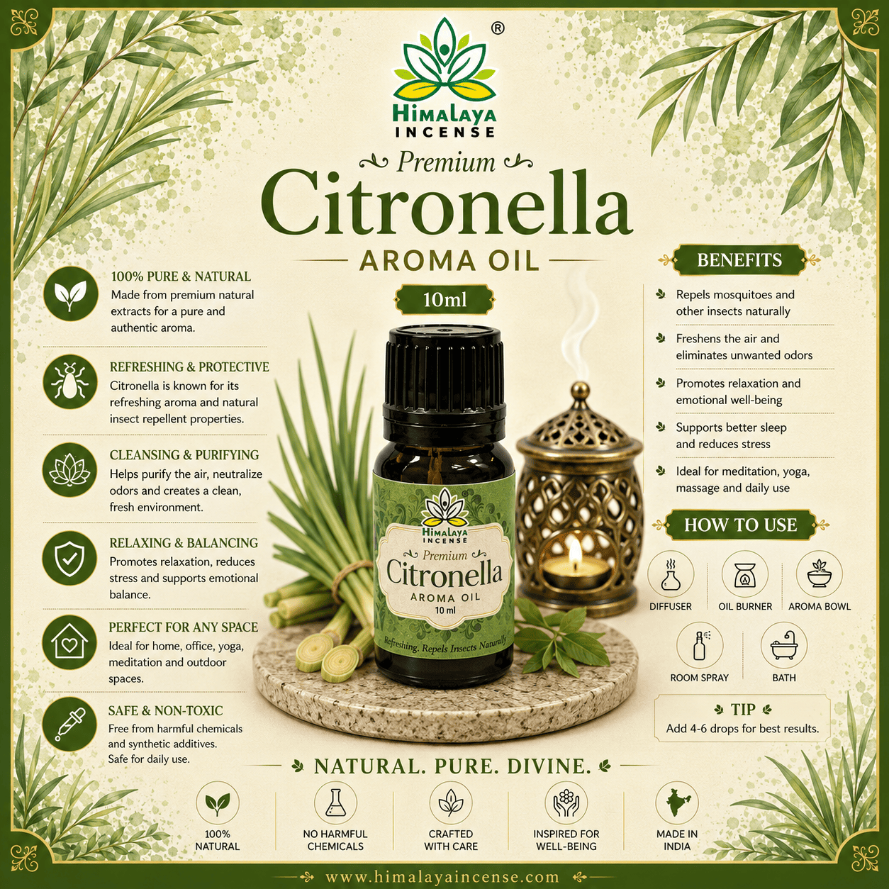 Himalaya Citronella Aroma Oil 10ml
