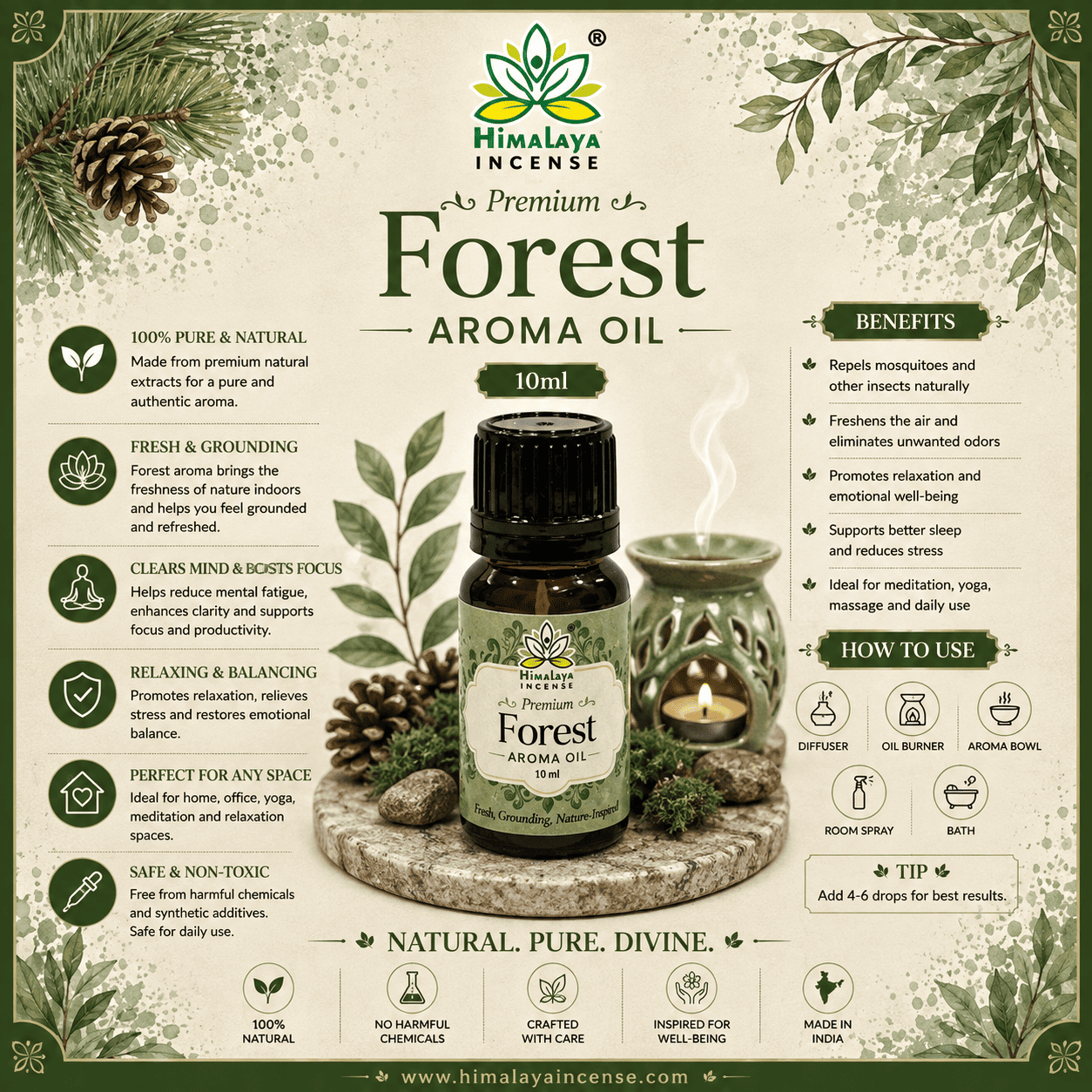 Himalaya Forest Aroma Oil 10ml