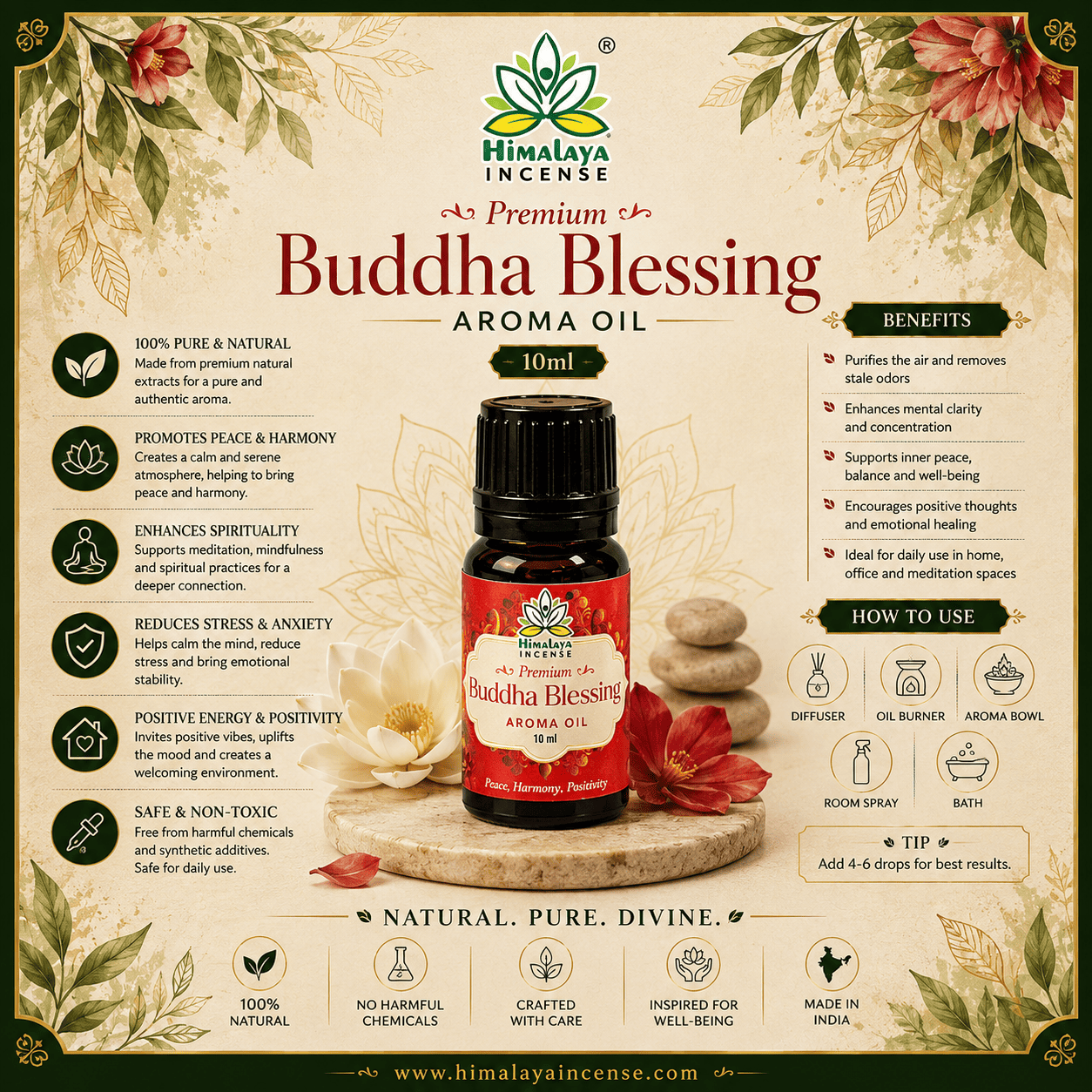 Himalaya Buddha Blessing Aroma Oil 10ml